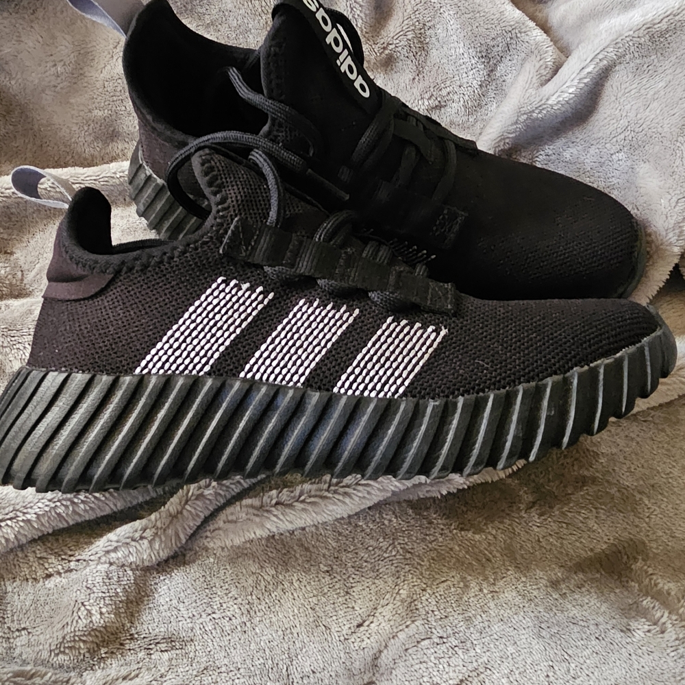 Adidas Women Black and White Sneakers
